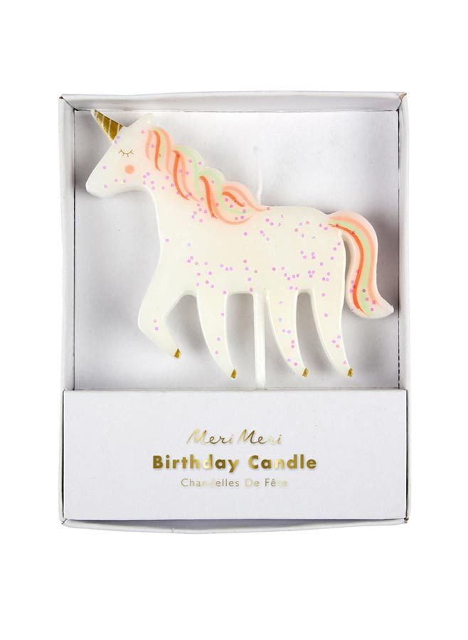 Tårtljus med enhörning - unicorn