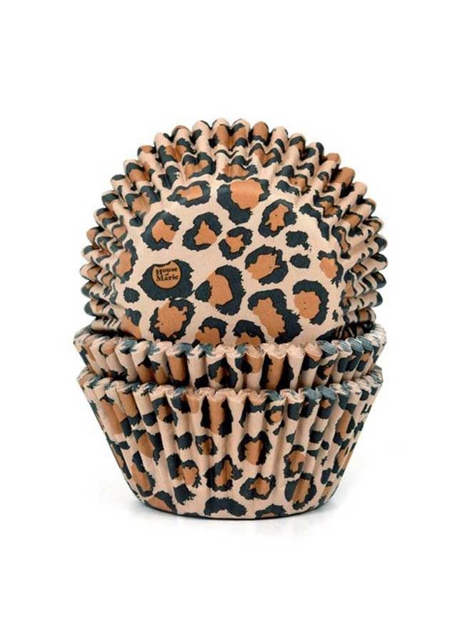 Dessa muffinsformar i leopardmönster är av hög kvalitet och idealiska för att göra muffins, muffins, brownies med mera.