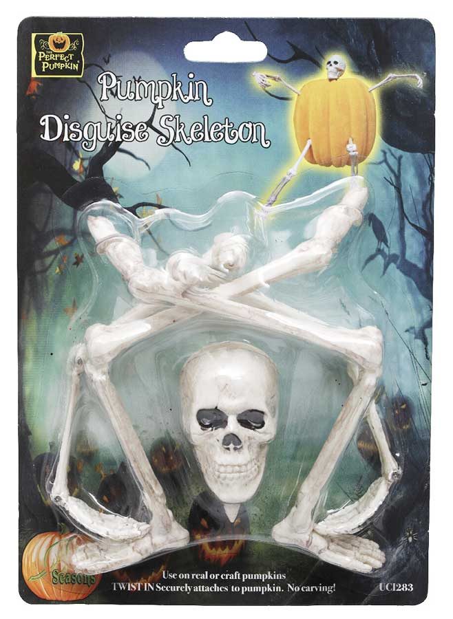 Dekorera din Halloweenpumpa med detta skelett. En enkel och smart halloweendekoration. Stick skelettet i pumpan och låt den stå framme som dekoration till Halloween.
