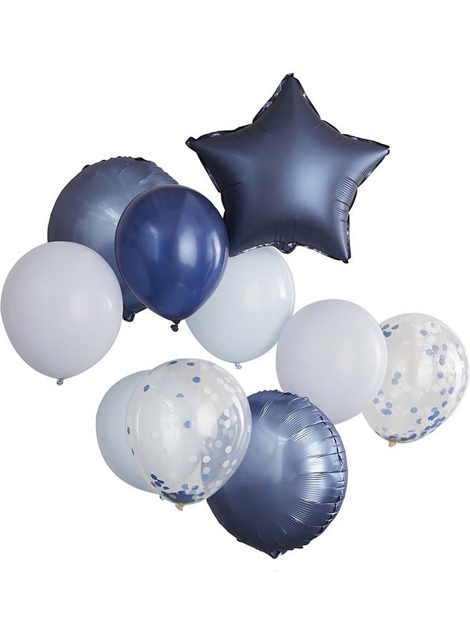 Mixade ballonger i blått