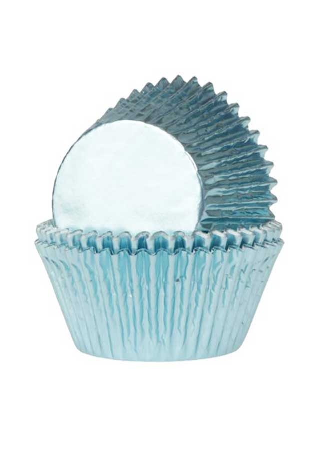 Babyblå muffinsform
