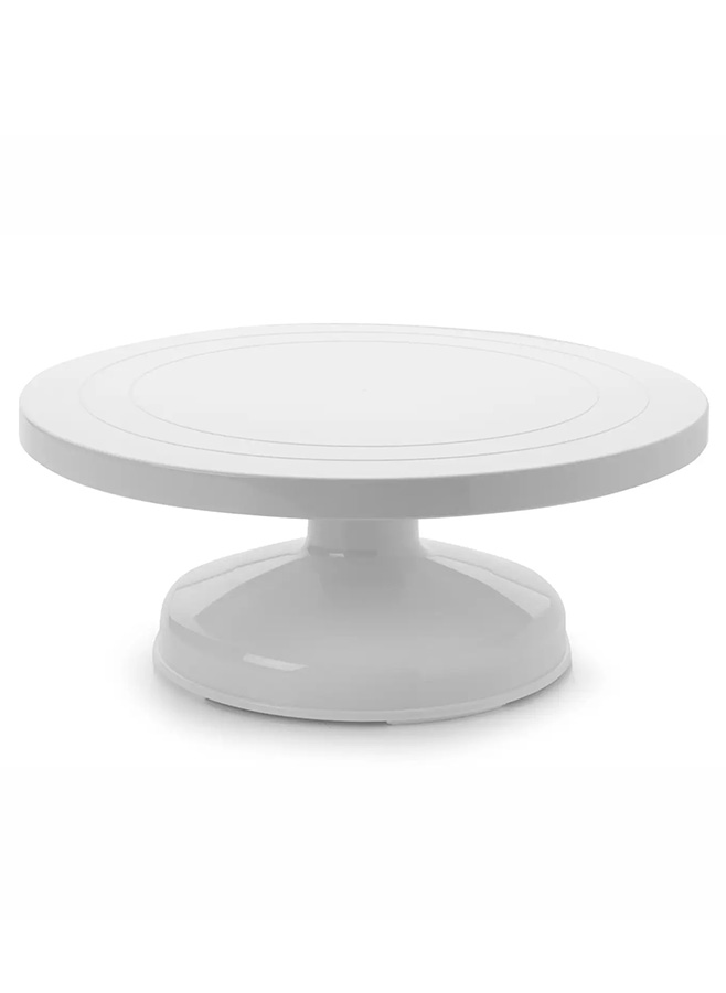 Roterande tårtfat från Ibili, 35 cm. Perfekt för att spackla, spritsa och dekorera tårtor jämnt och smidigt. Passar även för servering av bakverk.